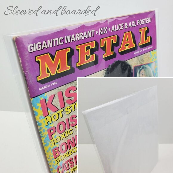 Metal Magazine KISS Zakk Wylde Poison Skid Row, Alice Cooper Axl Poster Mar 1990 - Picture 4 of 11